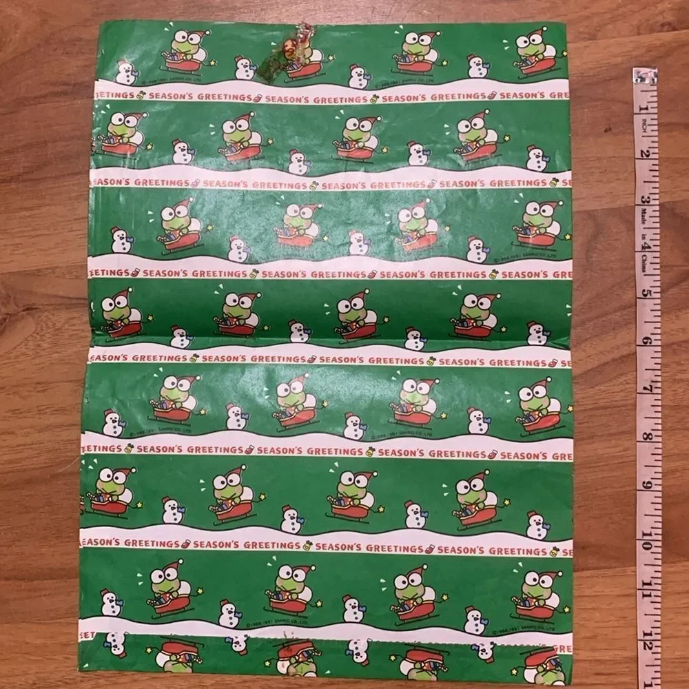 Vintage Sanrio Keroppi paper bag